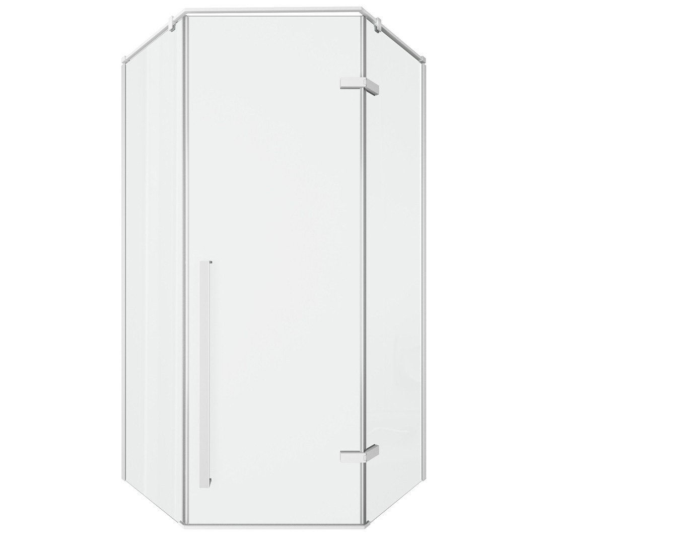 душевой уголок ceruttispa c2aw 100x100 стекла прозрачные, профиль белый