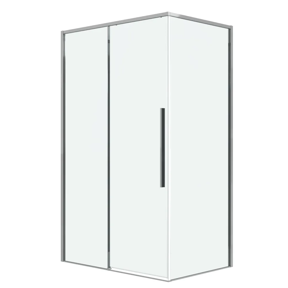 душевой уголок grossman galaxy 100x90 стекло прозрачное / профиль хром