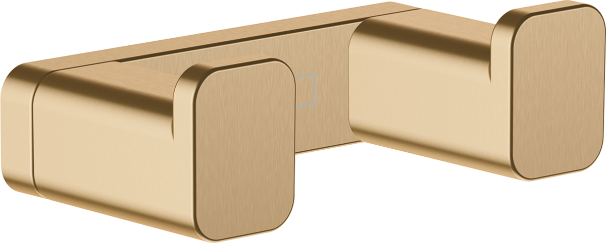 крючок двойной hansgrohe addstoris 41755140 бронза матовый