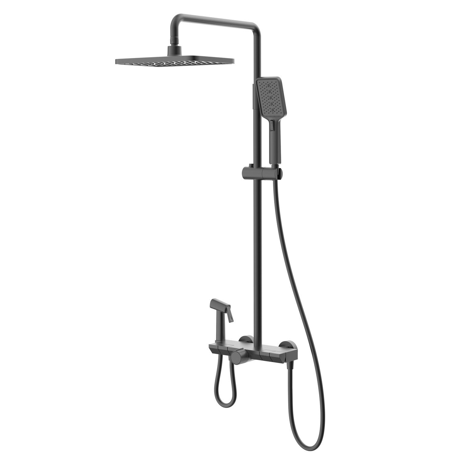 душевая стойка black&white u7016b черный