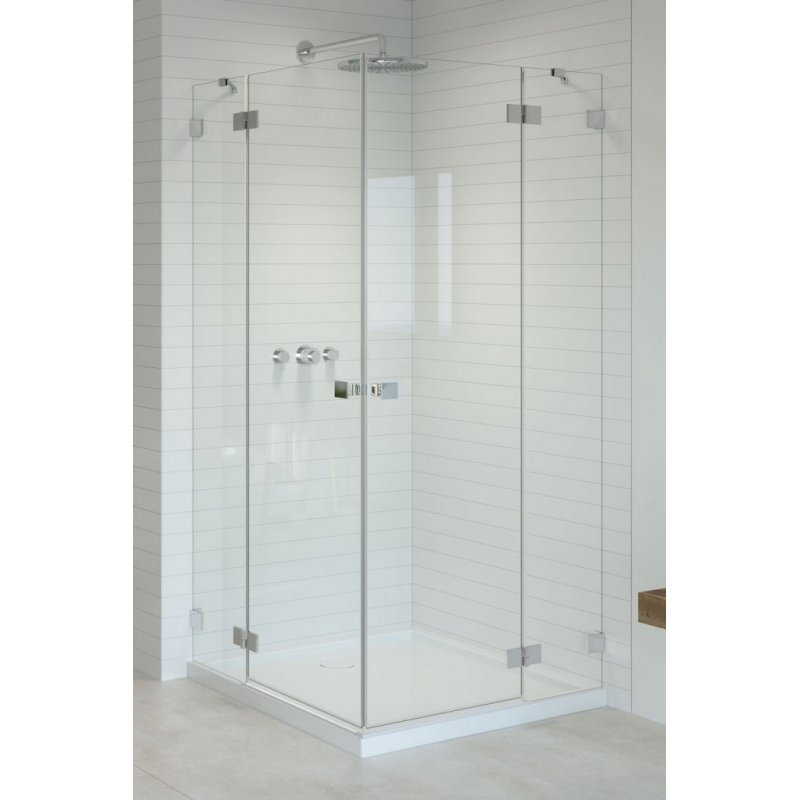 душевой уголок radaway essenza pro kdd 80x90 прозрачное/хром
