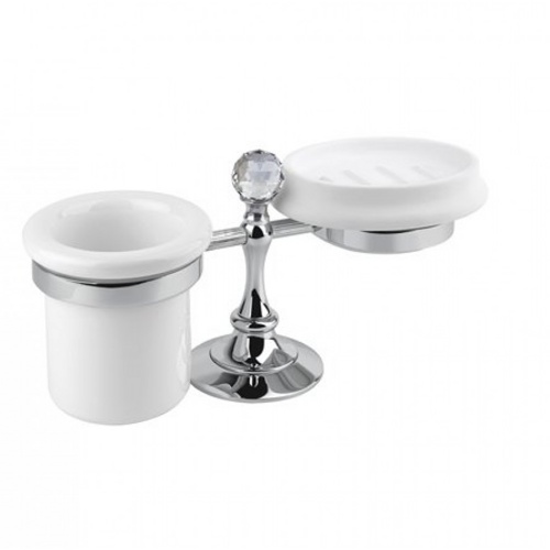 стакан и мыльница настольные cezares olimp-stt-01-sw