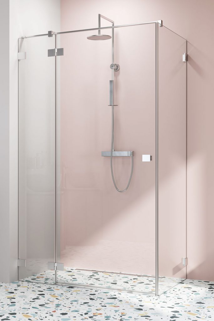 душевой уголок radaway essenza pro kdj r 110x80 прозрачное/хром