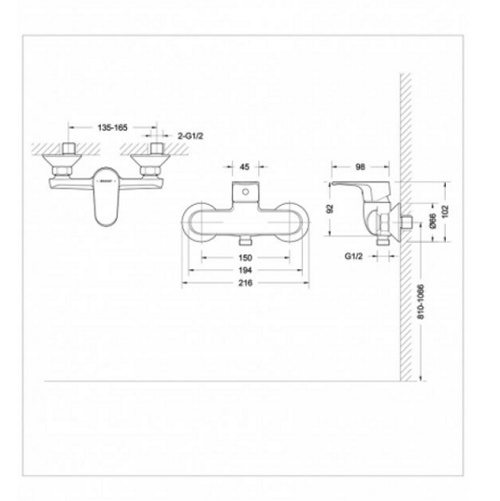 Смеситель для ванны Bravat Pure F6105161C-01 фото 3 смеситель для ванны bravat pure f6105161c-01 фото 3