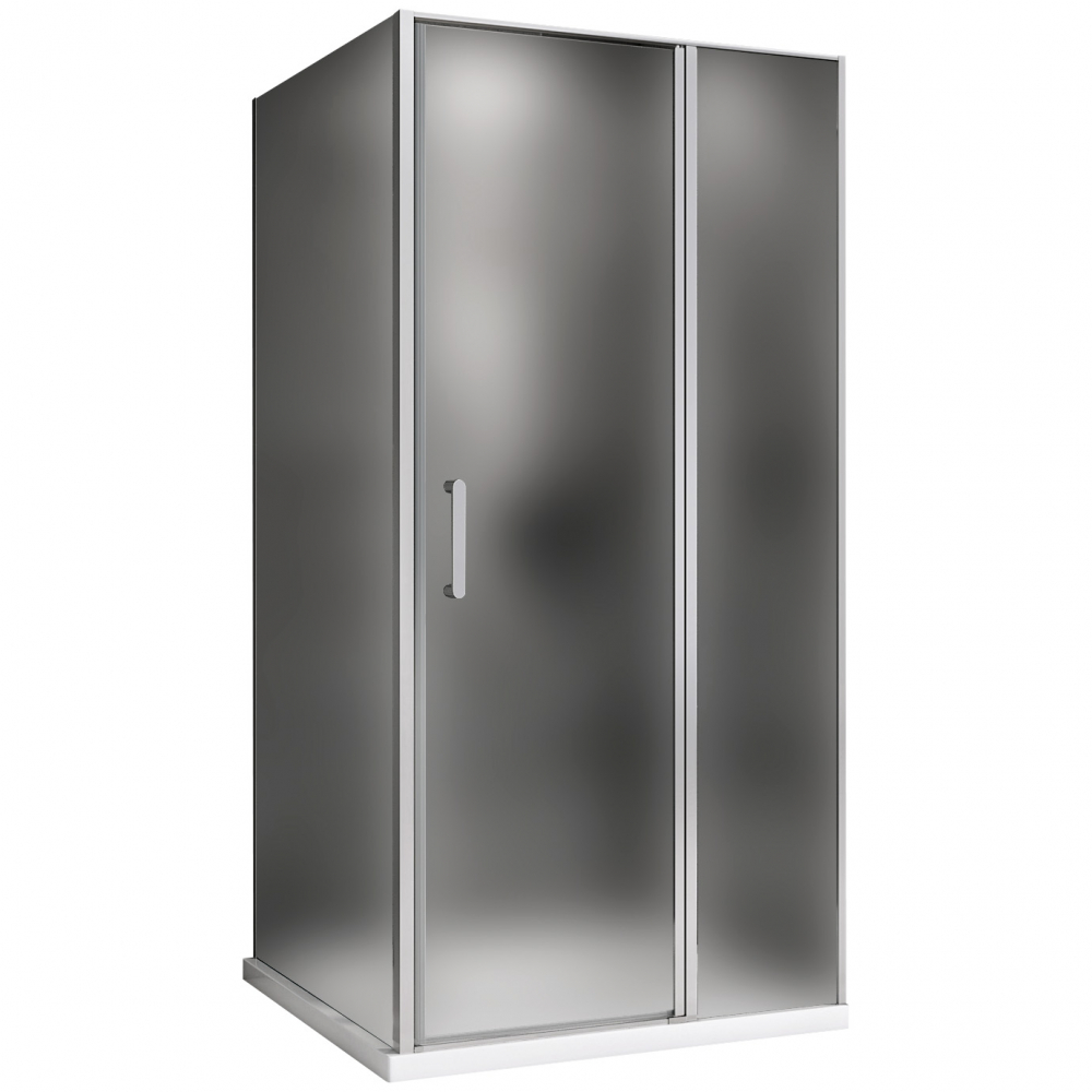душевой уголок abber sonnenstrand ag04110ms-s85m 110x85 стекла матовые, профиль хром