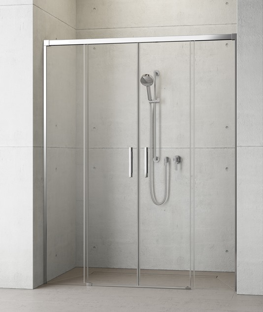 душевая дверь radaway idea 8 dwd 170x200 стекла прозрачные, профиль хром