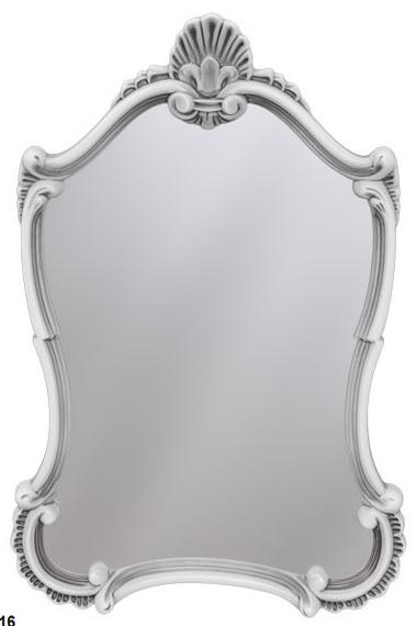 зеркало caprigo pl90-b016 белый матовый