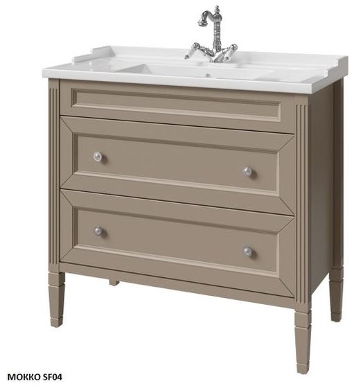 тумба напольная caprigo albion concept 90 34018-sf04 коричневый матовый