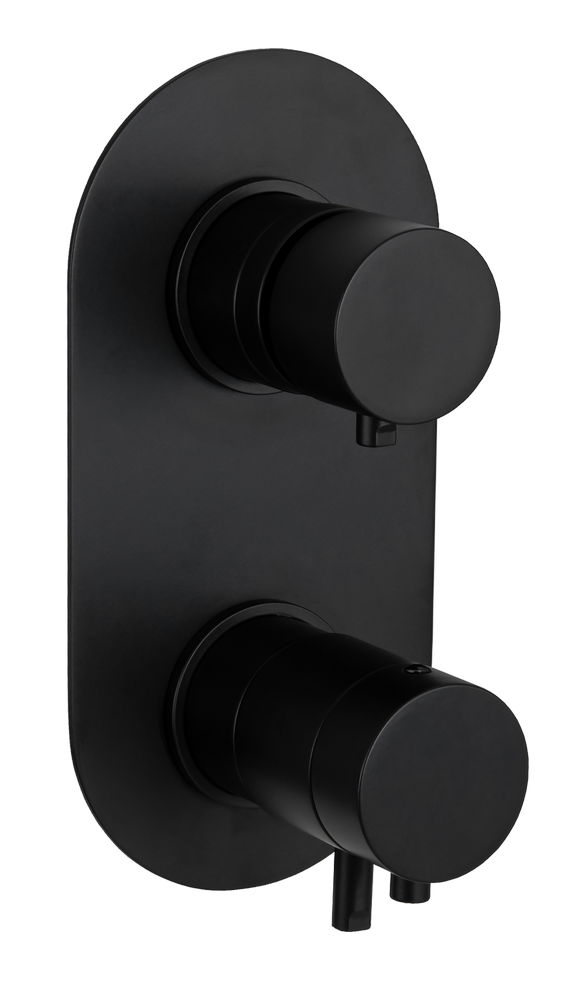 смеситель для душа daniel suvi thermo st20612d3kb15 черный матовый