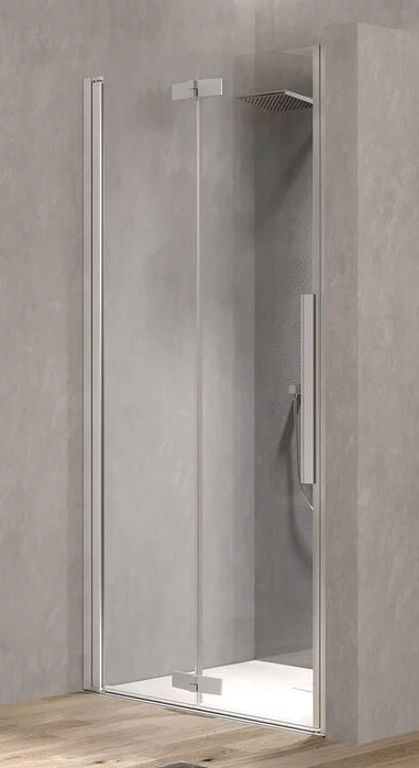 душевая дверь kolpa-san polaris fold n 100x200 прозрачное стекло / профиль хром (левая)