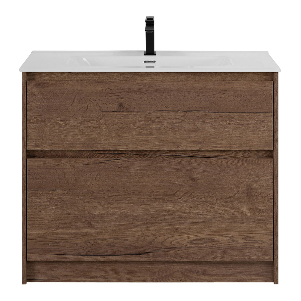 тумба под умывальник belbagno kraft-1000-2c-pia-rt rovere tabacco