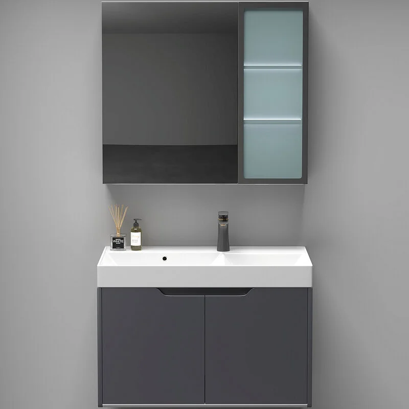 тумба с умывальником ceruttispa maiella 60x53 темно-серый