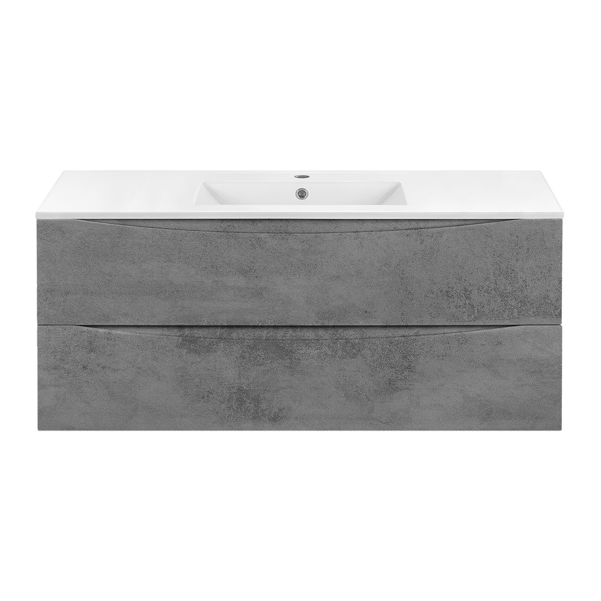 тумба подвесная vincea mia 1200 beton vmc-2mc120bt бетон