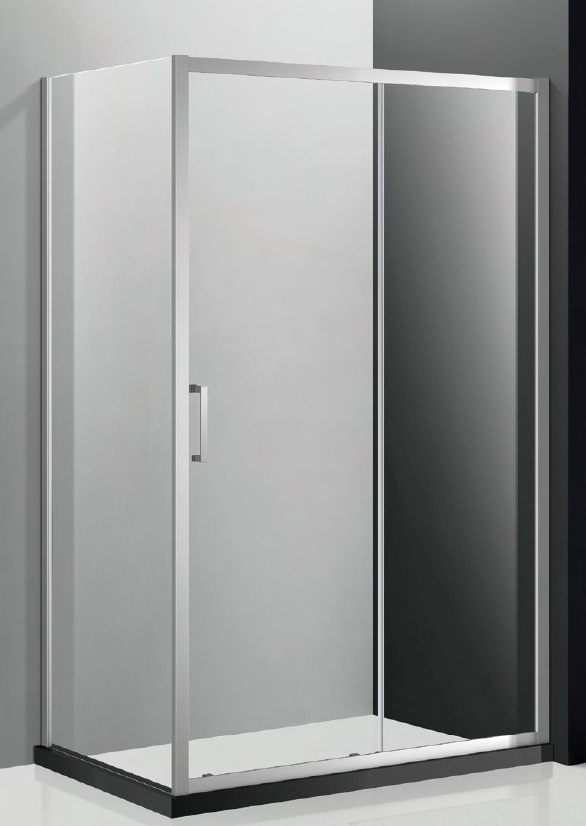 душевой уголок cezares molveno-ah-11-150/90-c-cr-iv 150x90 стекла прозрачные, профиль хром