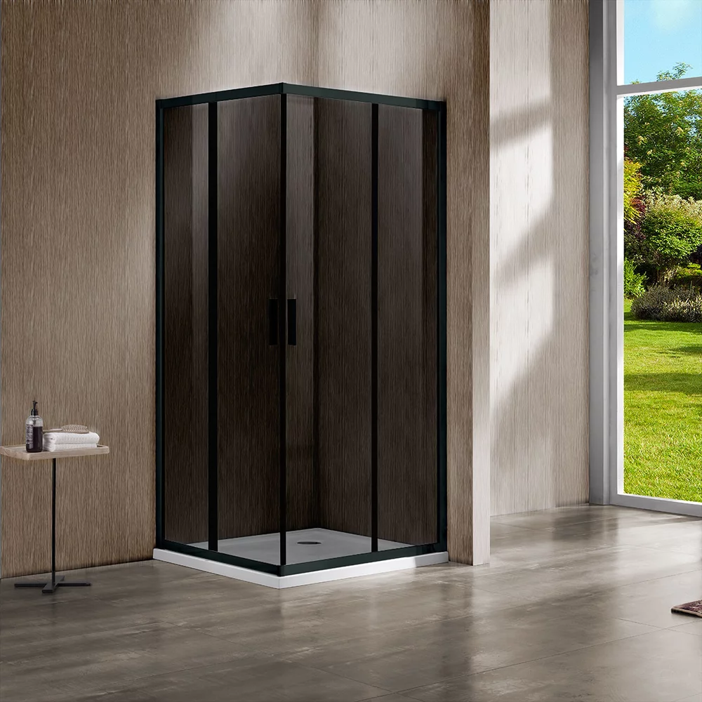 душевой уголок vincea garda vss-1g1012cgb 120x100 тонированное стекло / профиль черный