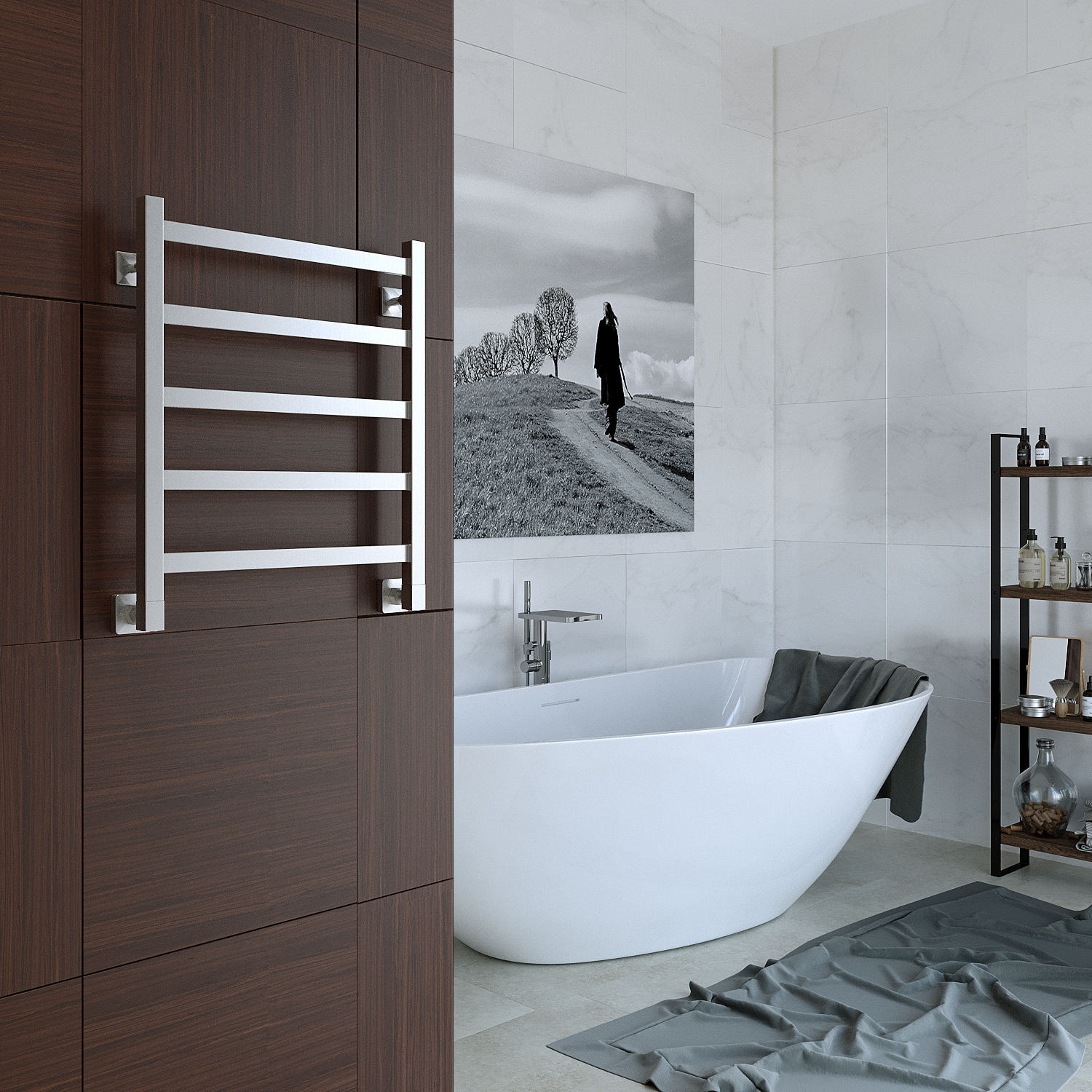 полотенцесушитель водяной stinox prestige 50x60 сатин