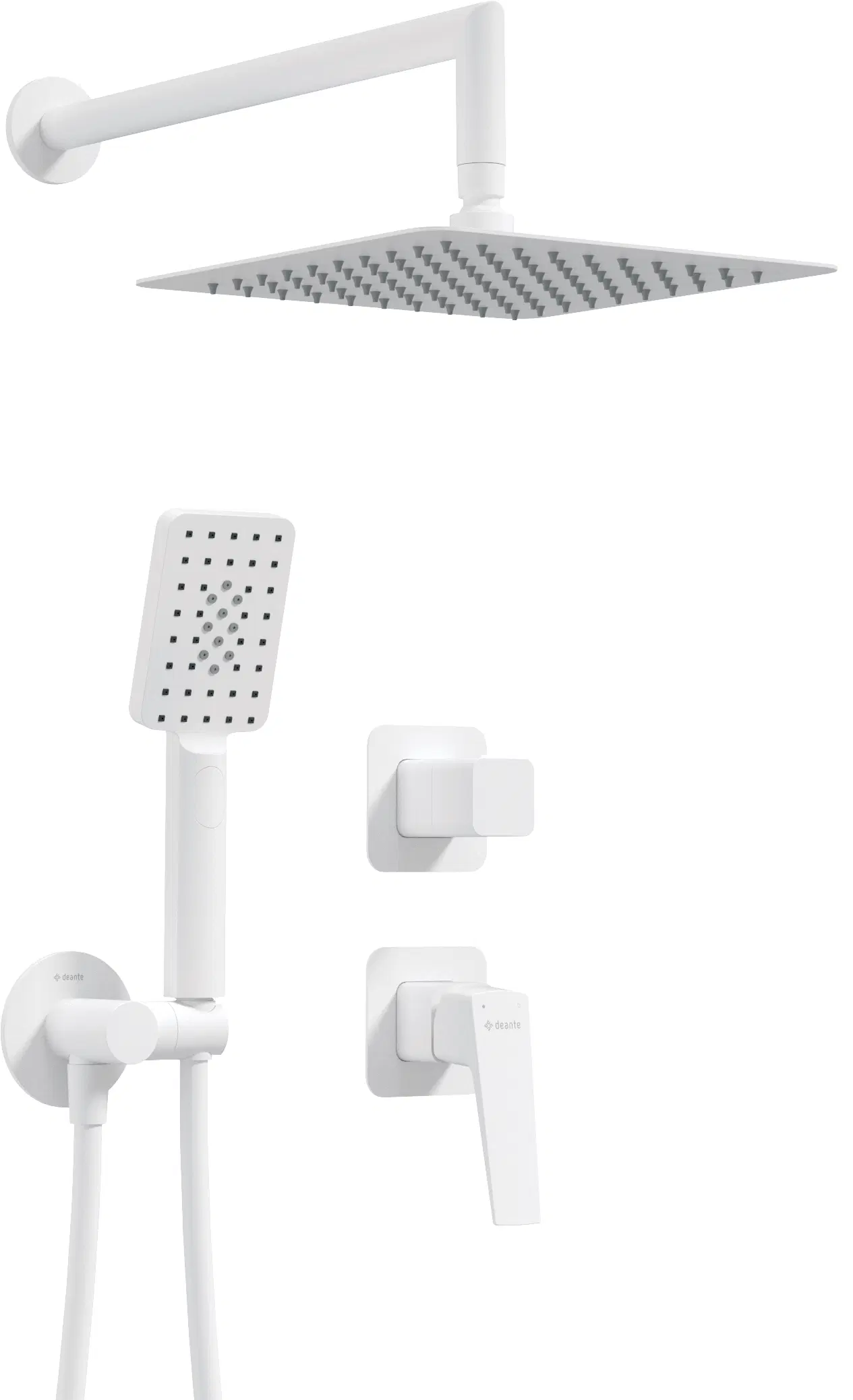 душевая система скрытого монтажа deante blur bianco nql_a9yk белый