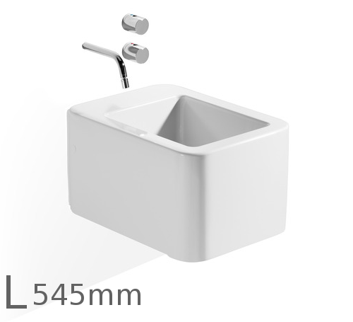 биде подвесное roca element a357575000 54,5x37 белое