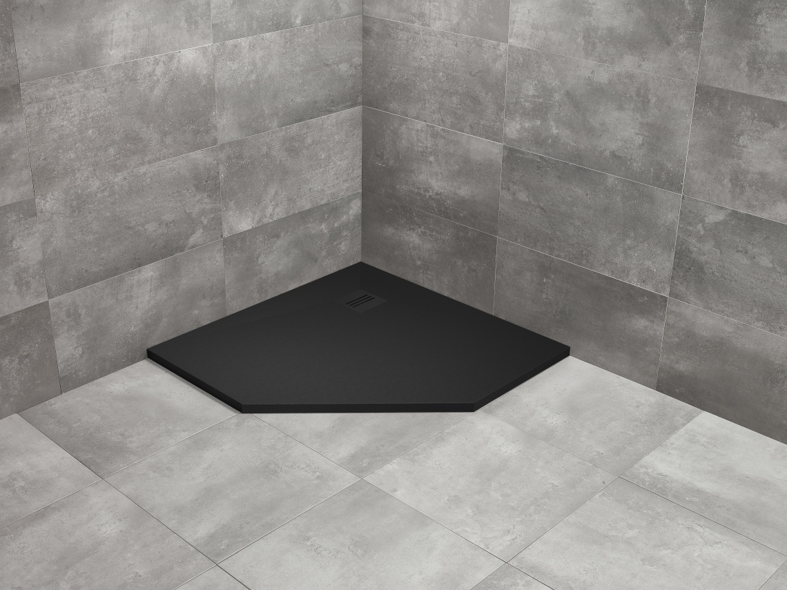 душевой поддон radaway kyntos pt black 100x100 черный