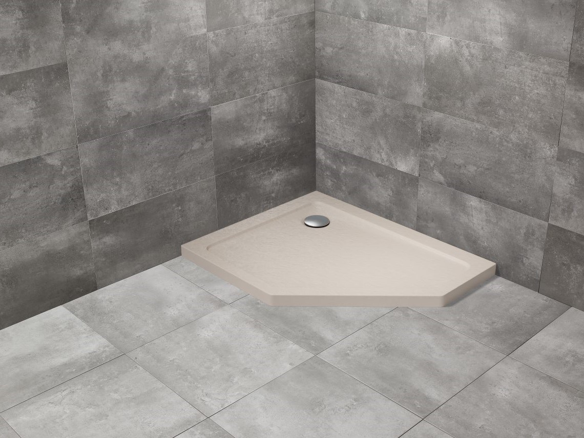 душевой поддон radaway doros pt e stone cashmere 100x80 правый, кашемир