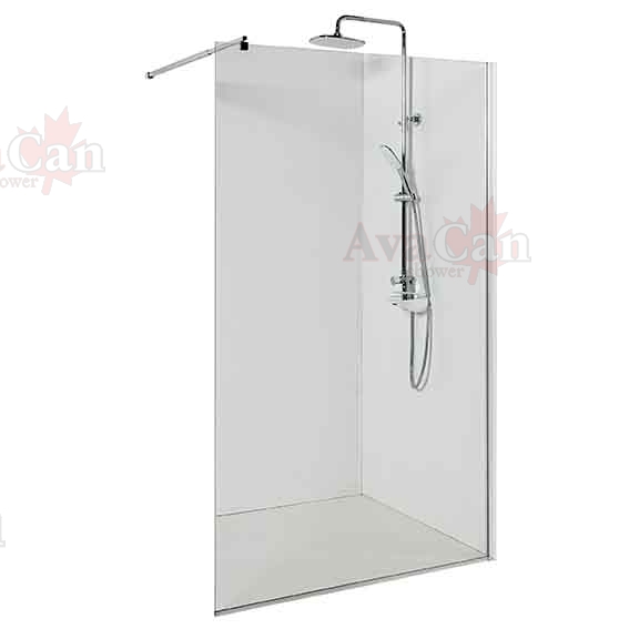 душевой уголок avacan mc110 ava 110x200 стекла прозрачные, профиль хром