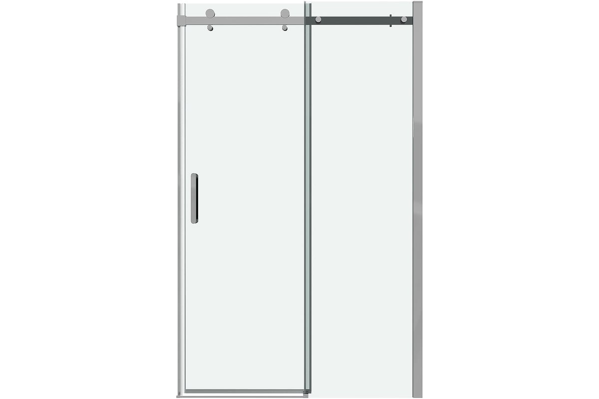 душевая дверь grossman classic 130x195 стекло прозрачное / профиль хром
