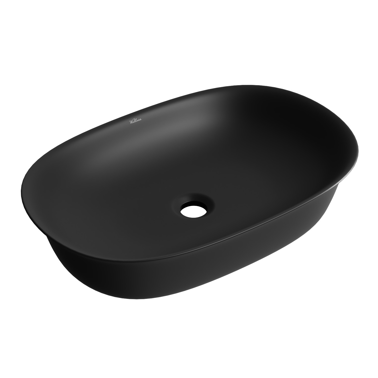 умывальник накладной wellsee brillant icon 326004000 60x40 черный матовый