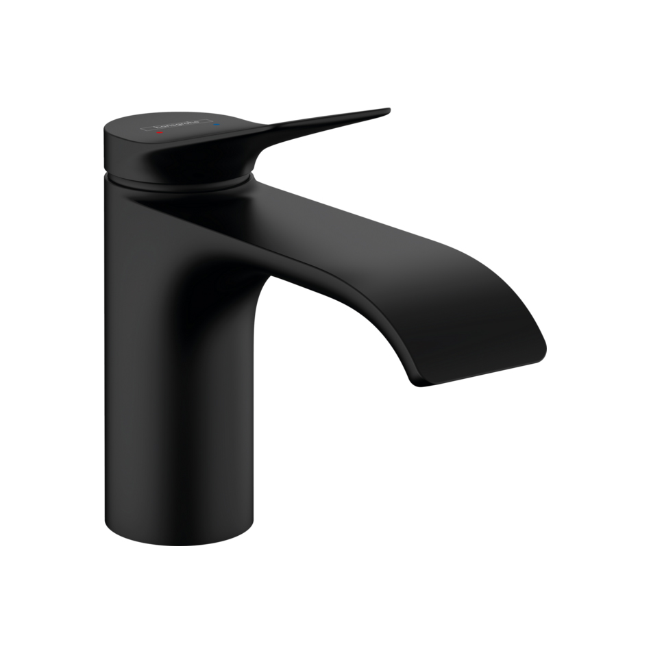 смеситель для умывальника hansgrohe vivenis 75012670 черный матовый