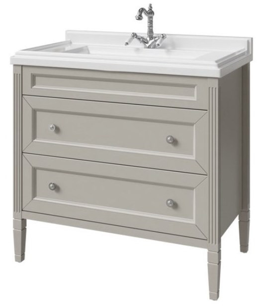 тумба напольная caprigo albion concept 90 34018uv-sf022 серый глянец