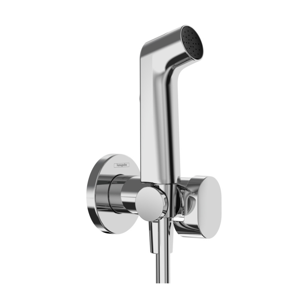 смеситель с гигиеническим душем hansgrohe bidette s ecosmart+ 29232000 хром