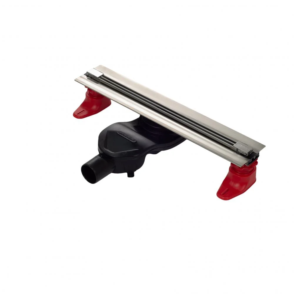 душевой лоток berges super slim 700 сифон d50/105 h30/80 матовый хром