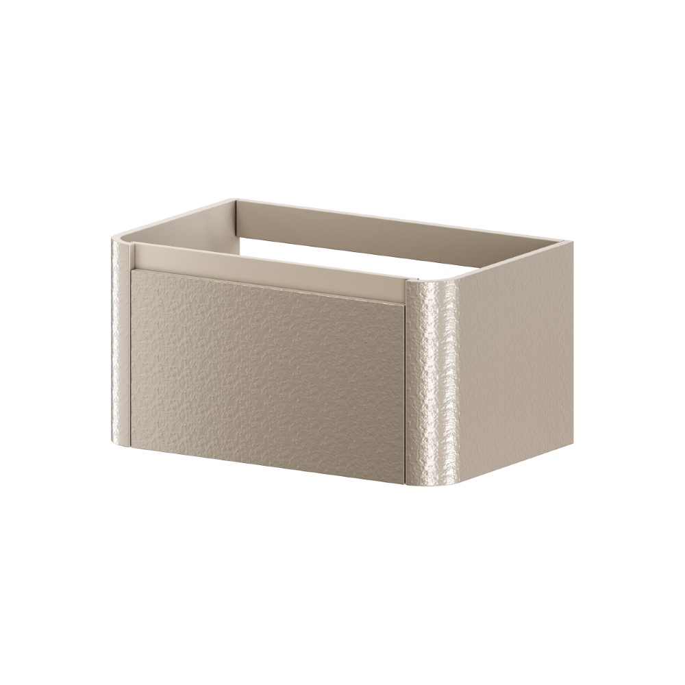 тумба подвесная без умывальника armadi art voi 782-080-sf-d stonefinish daphne, бежевый