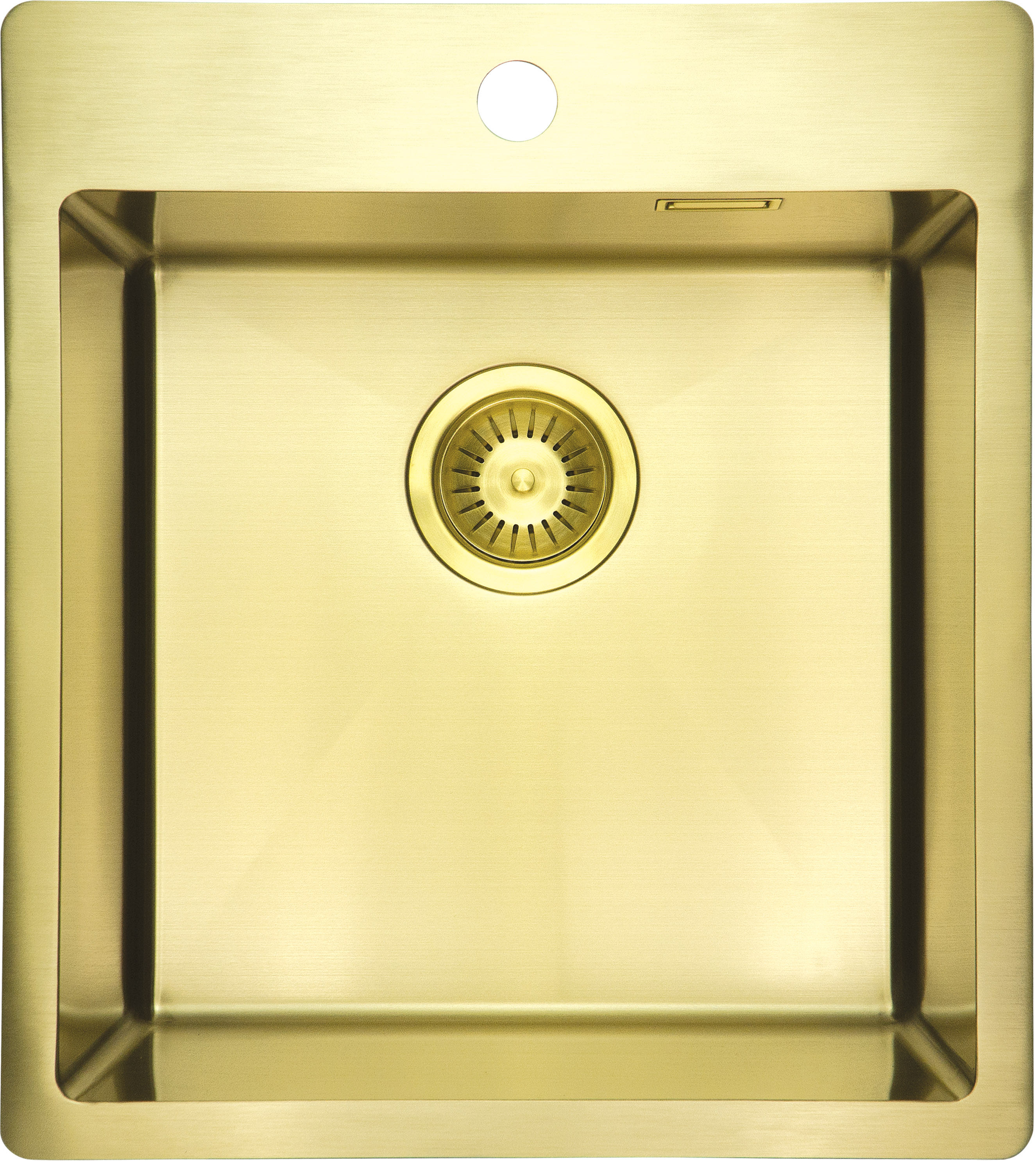 кухонная мойка deante olfato precious gold br 45x50,5 брашированное золото