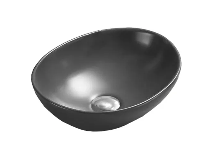 умывальник mexen elza dark grey matt 40,5x33 темно-серый матовый