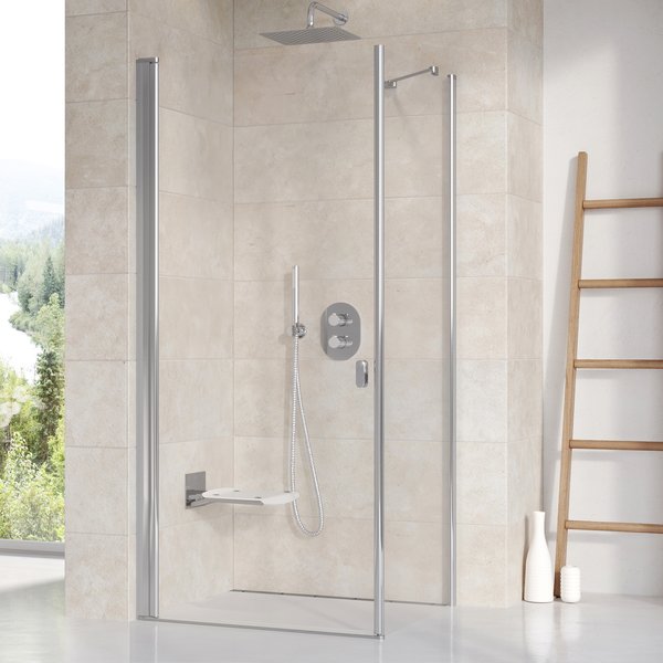 душевой уголок ravak crv1+cps 80x90 стекла прозрачные, профиль белый