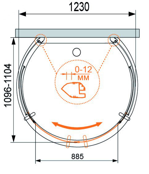 Душевая дверь Gutewetter Slide Door GK-864 125 (бронза) фото 26 душевая дверь gutewetter slide door gk-864 125 (бронза) фото 26