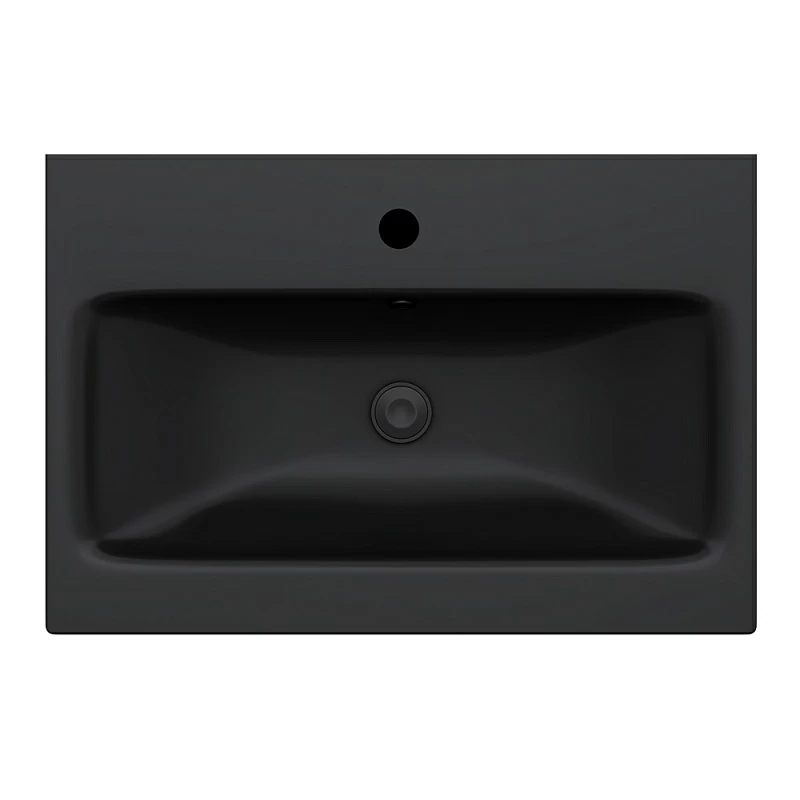 умывальник am.pm gem m90wcc0602bm 61x42,5 черный