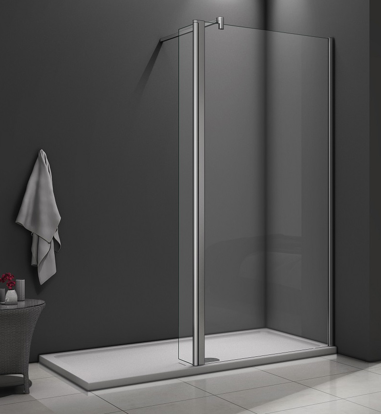 душевое ограждение bas good door walk in sp2-80-c-ch 28х80х195