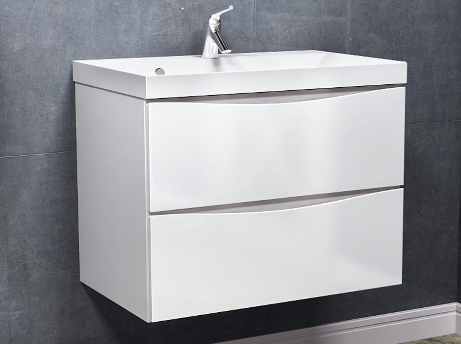 тумба подвесная vela бриз 80п под умывальник andrea classic 800