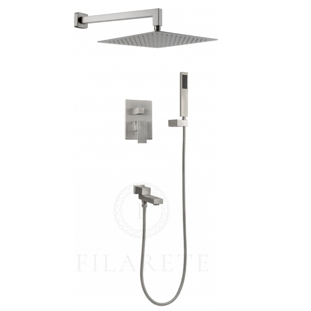 душевая система скрытого монтажа filarete fing fl1040nk никель