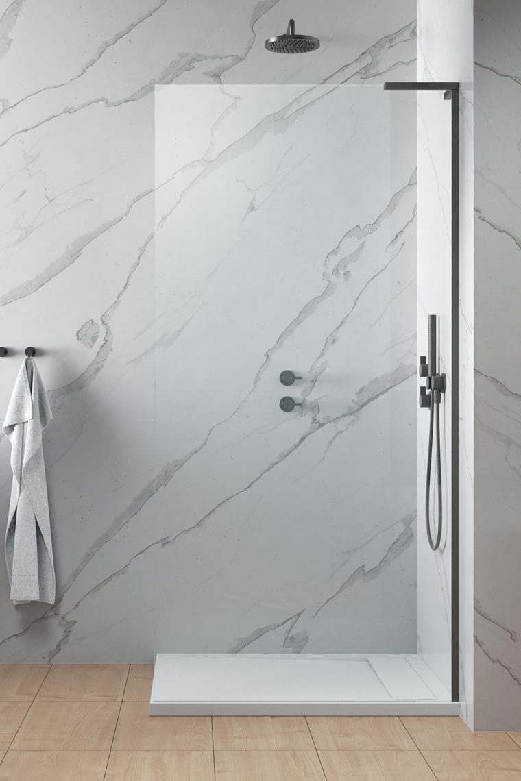 душевой уголок radaway walk-in modo sl ii brushed gunmetal 115 right прозрачное стекло / профиль брашированная оружейная сталь (правый)