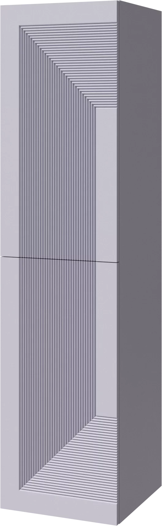 шкаф-пенал подвесной caprigo modo quarta 35 35750l-sf028 левый, сиреневый матовый