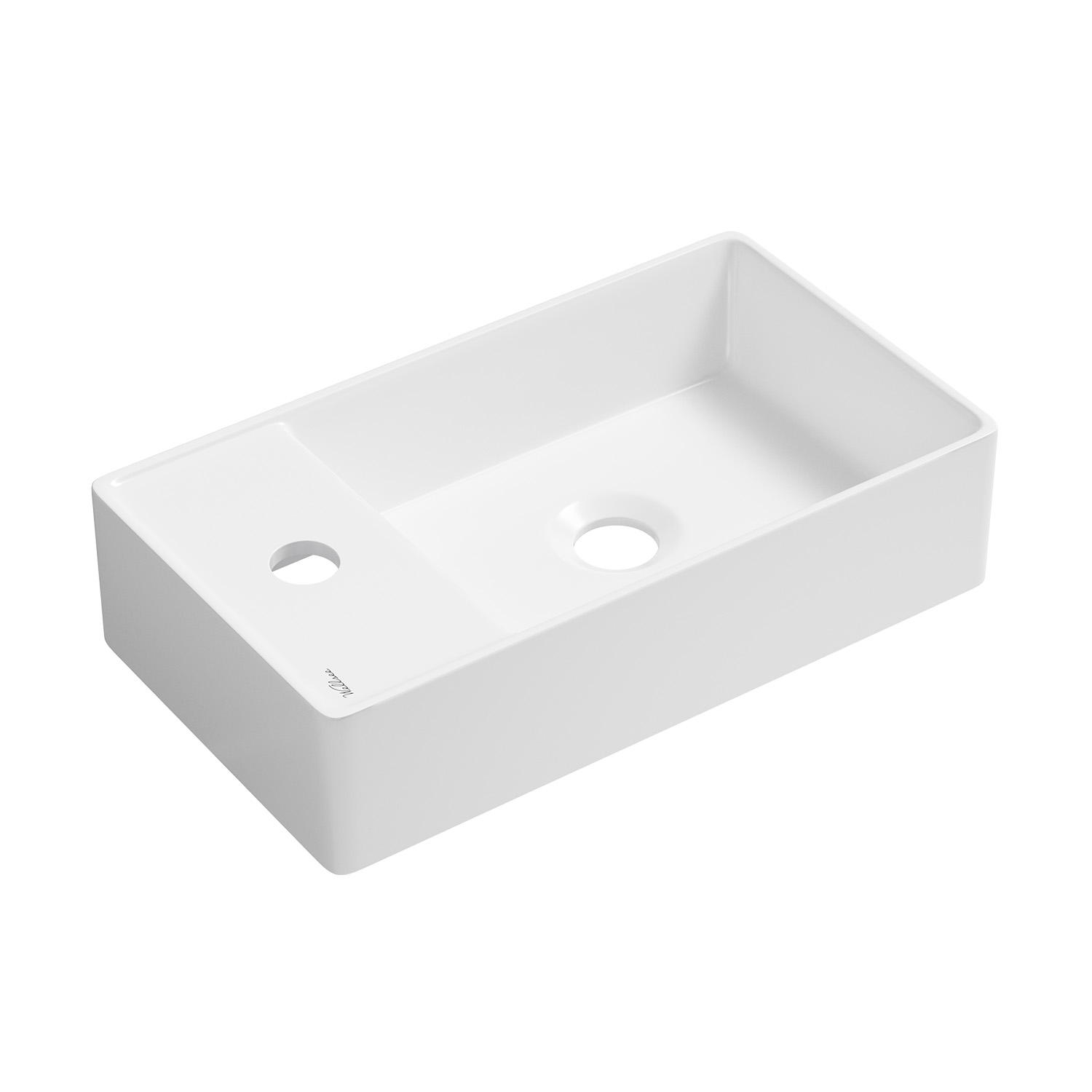 умывальник накладной/подвесной wellsee wc area 321802000 41x23 белый глянец