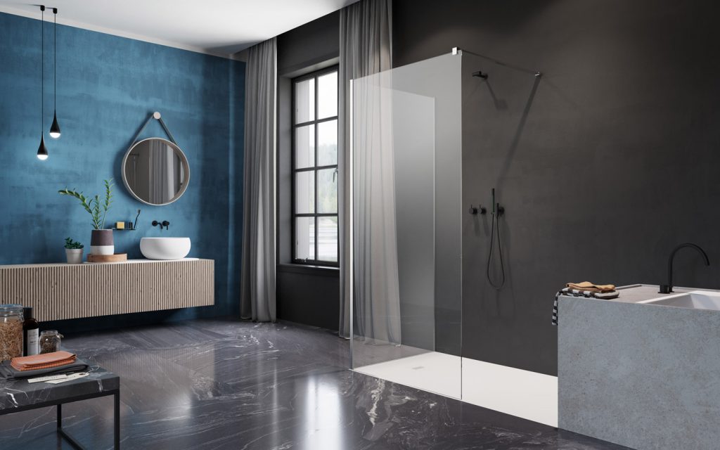 Душевой уголок Gutewetter Practic Square GK-433 83x83 (матовый хром/полистирол lines) фото 6 душевой уголок gutewetter practic square gk-433 83x83 (матовый хром/полистирол lines) фото 6