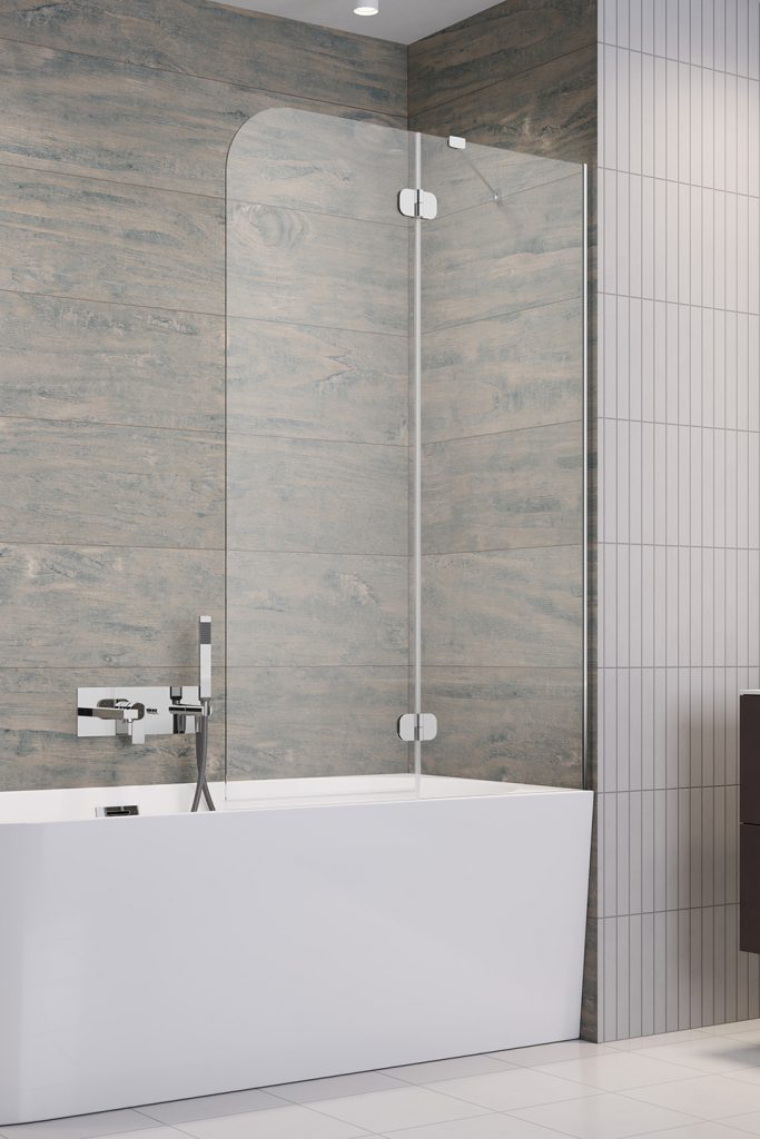 шторка на ванну radaway torrenta pnd 100x150 (прозрачное) правая