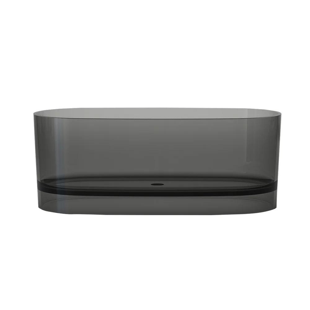 ванна из искусственного камня black&white sb3020 smoky grey 170x78 дымчато-серый