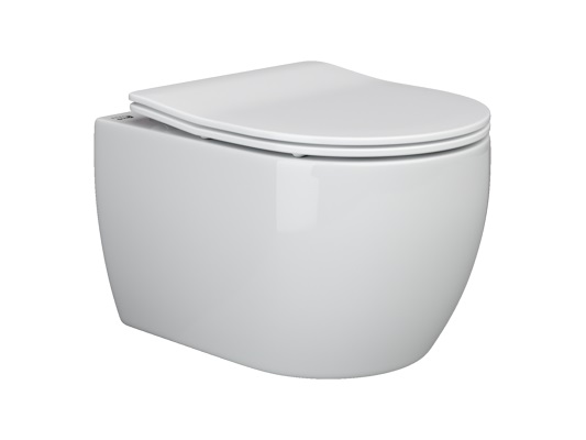 унитаз подвесной ceramicanova play rimless 49x37 сиденье дюропласт, микролифт