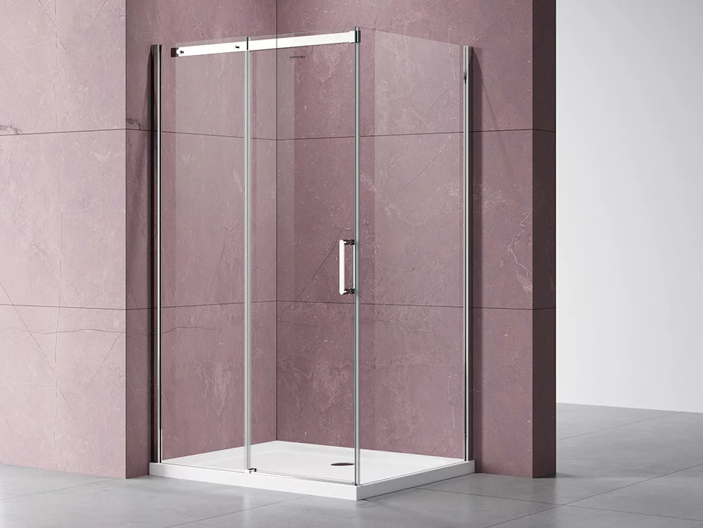 душевой уголок vincea dice vsr-4d8015cl 150x80 прозрачное стекло / профиль хром