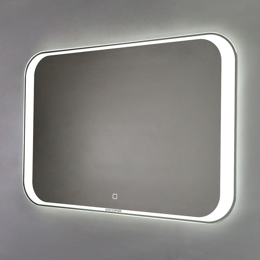 зеркало grossman modern led 280550 80x55 с подсветкой и сенсорным выключателем