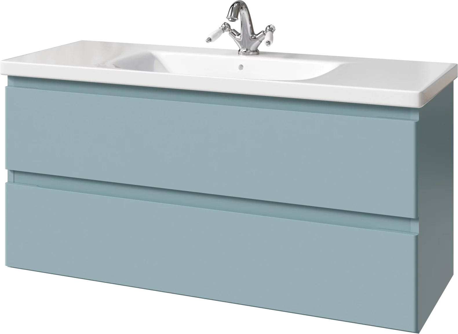 тумба подвесная caprigo forte 120 36116-sf015 голубой матовый